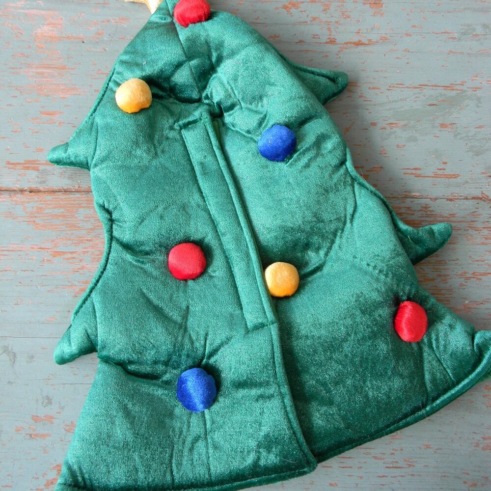 Build A Bear CHRISTMAS TREE Costume Outfit Clothes one piece star topped - Picture 3 of 3